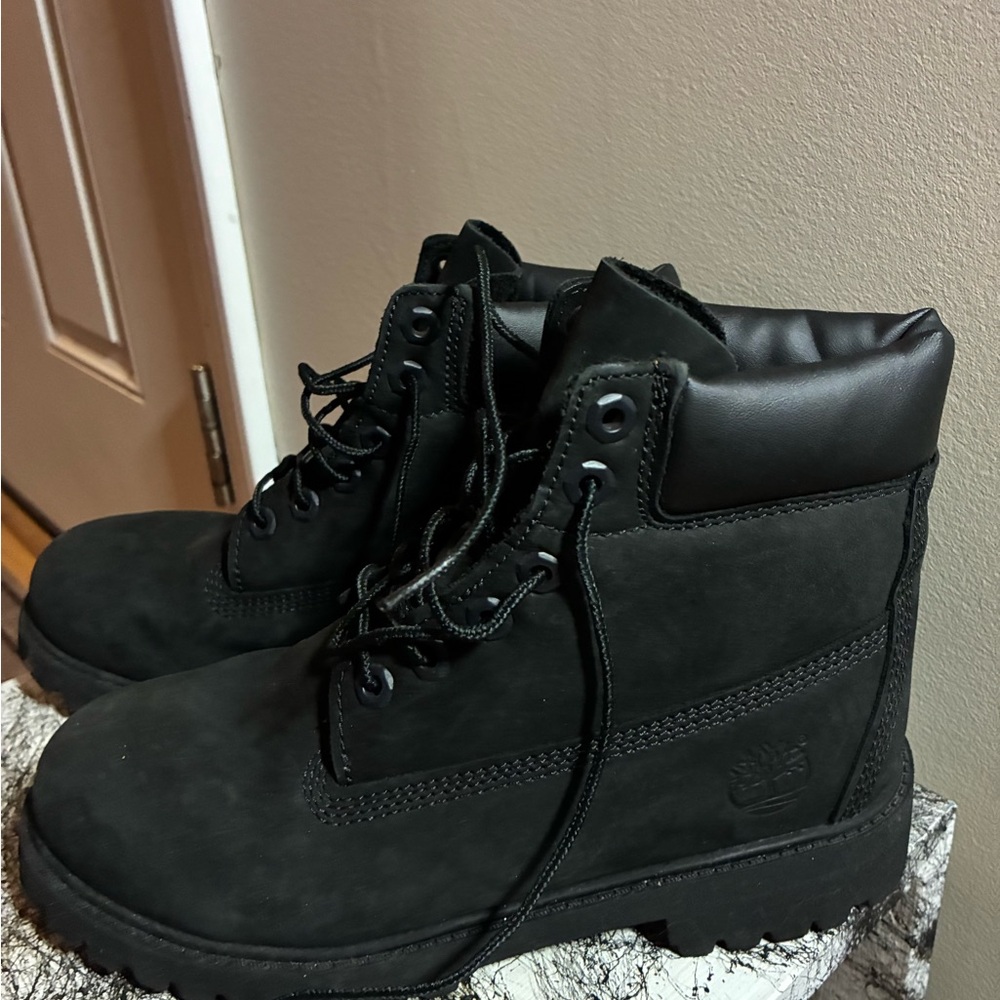 Timberland Black and Tan Boots
